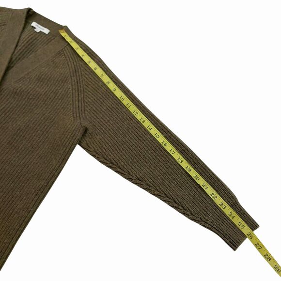 Madewell Henley Sweater Dress Womens Small Olive Green Merino Wool Blend Knitted - Picture 12 of 13